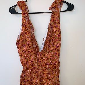 Honey punch floral romper